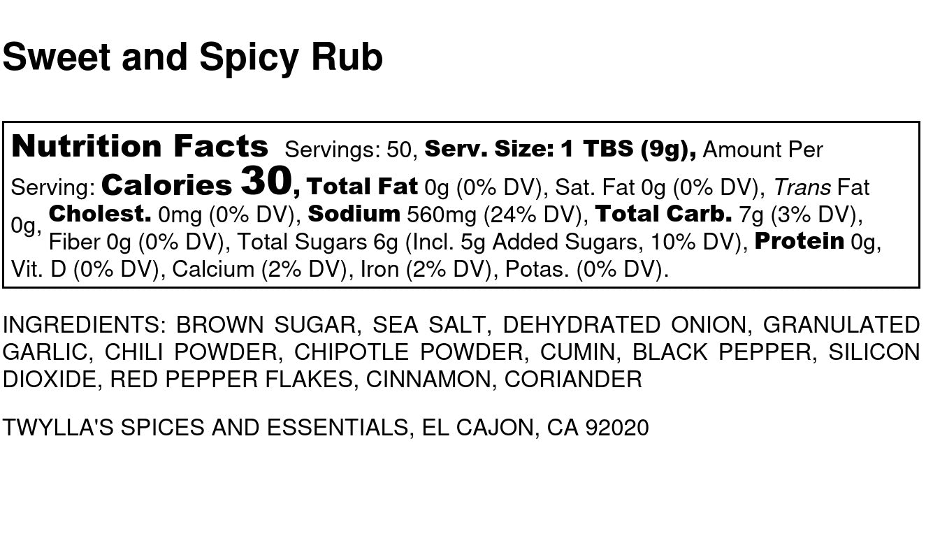 Sweet and Spicy Rub